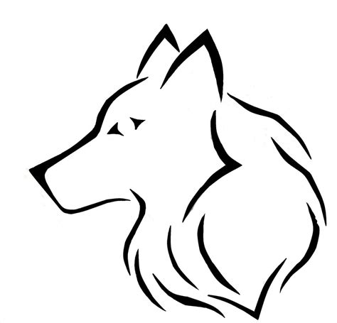 easy drawing of wolf